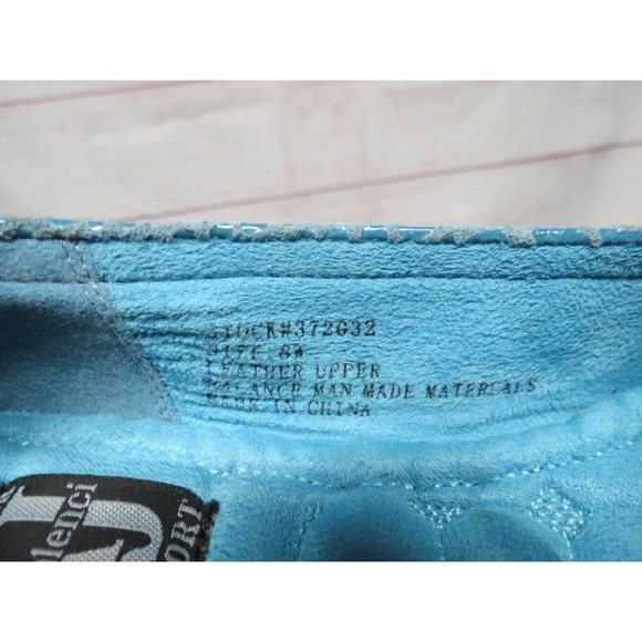 AJ Valenci Faux Snakeskin Wedge Leather Loafers Slip On Shoes Sz 8W - Picture 9 of 11